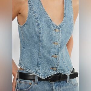Denim Forum Blue Denim Vest